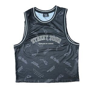 No Fear Shirt Black Sleeveless Tank V-Neck Street Tour Mens XL Black